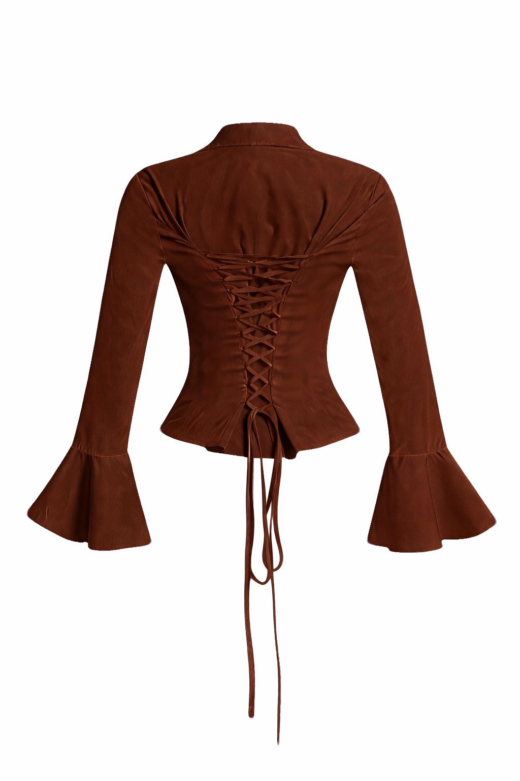 Corset ruffle blouse