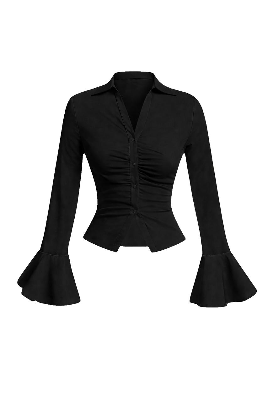 Corset ruffle blouse