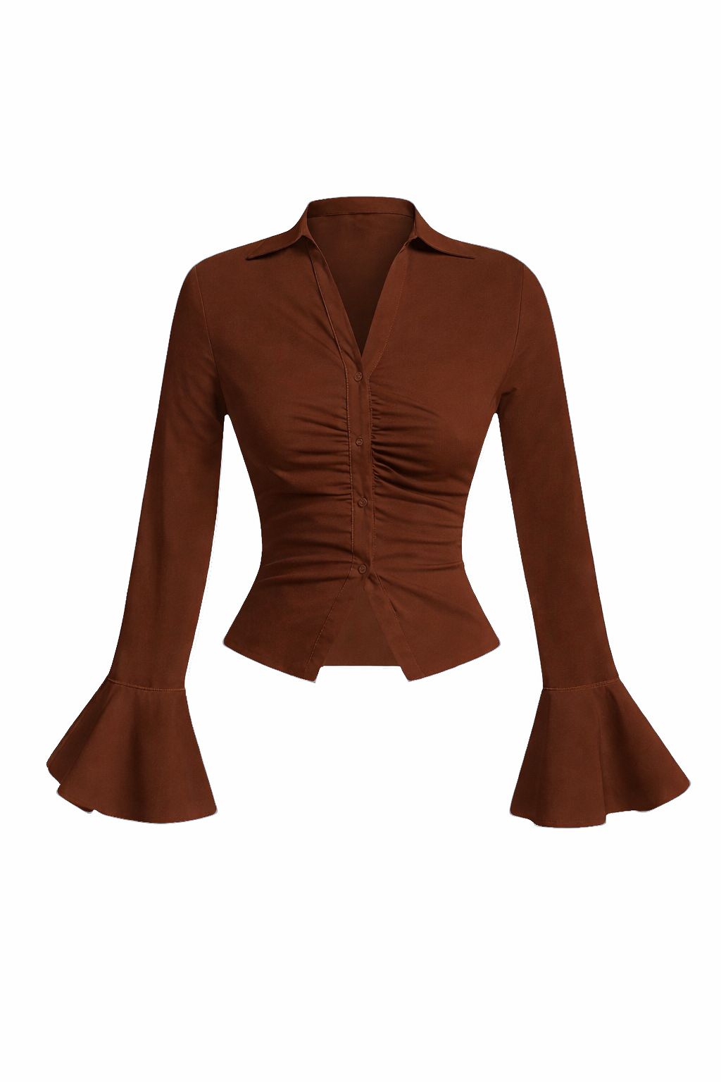 Corset ruffle blouse